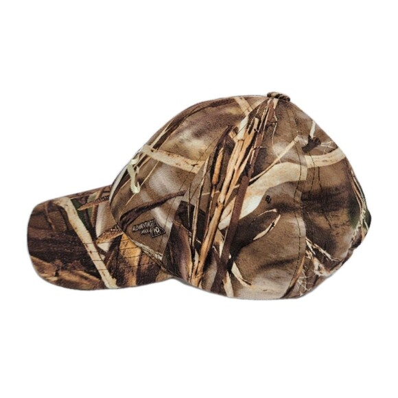 Drake Waterfowl Hat Advantage Shadow Grass Habitat Brown Adjustable Camo Cap - Picture 4 of 8